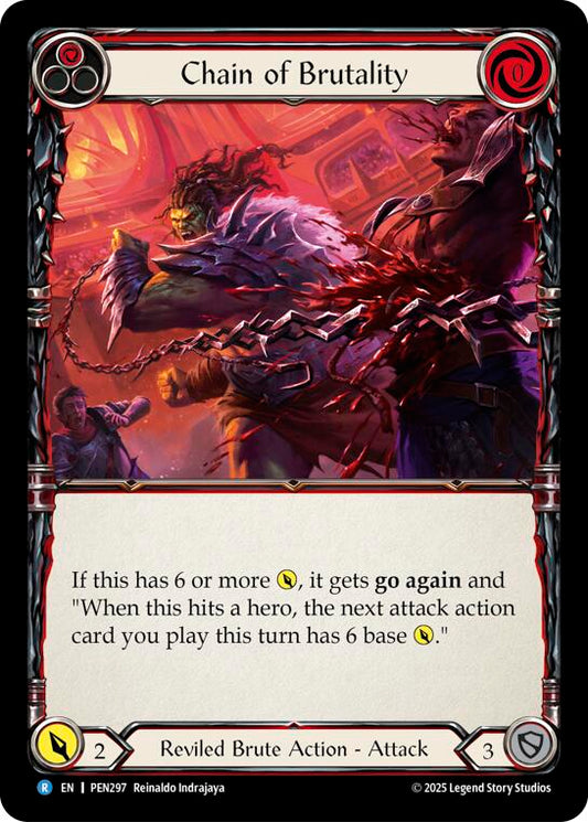 Flesh and Blood TCG: Chain of Brutality (Red) card image