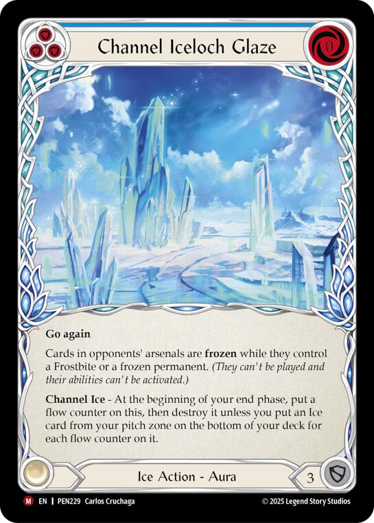 Flesh and Blood TCG: Channel Iceloch Glaze (Blue) card image