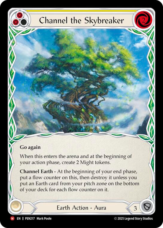 Flesh and Blood TCG: Channel The Skybreaker (Yellow) card image