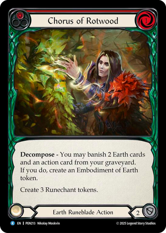 Flesh and Blood TCG: Chorus Of Rotwood (Red) card image