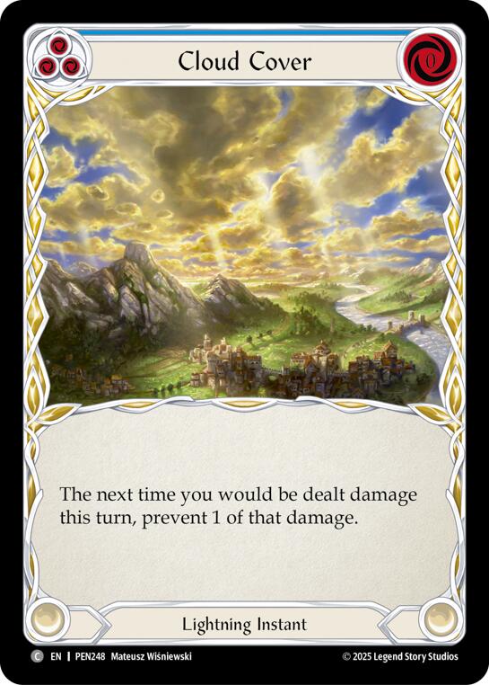 Flesh and Blood TCG: Cloud Cover (Blue) card image