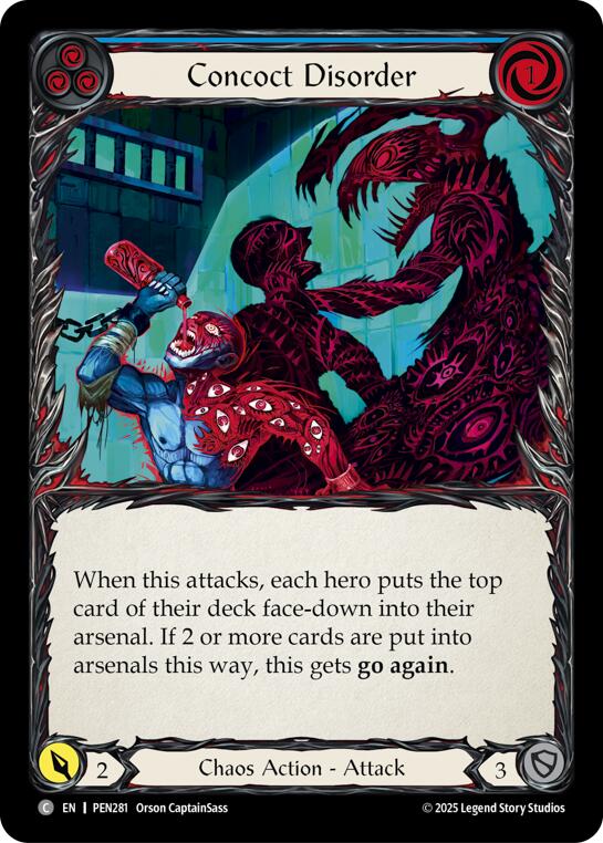 Flesh and Blood TCG: Concoct Disorder (Blue) card image