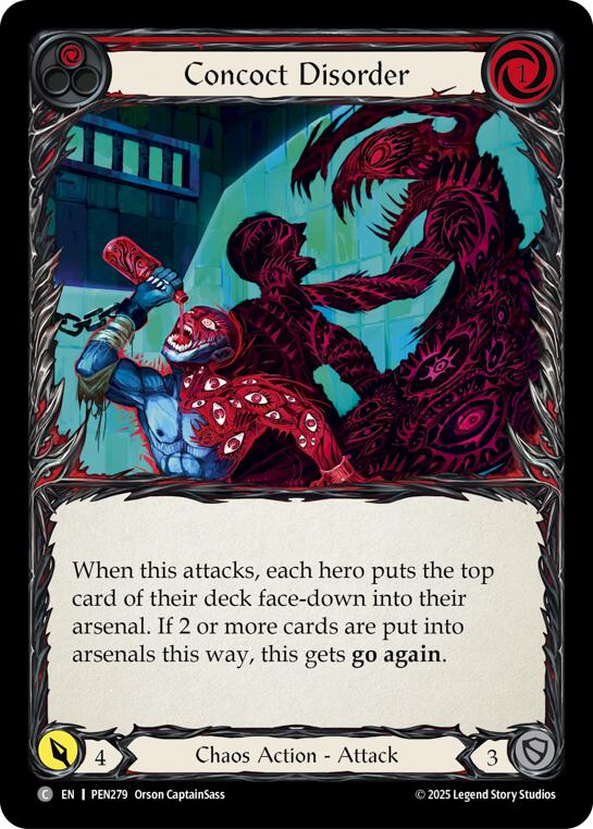 Flesh and Blood TCG: Concoct Disorder (Red) card image