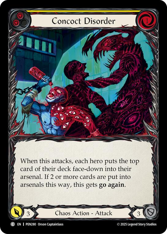 Flesh and Blood TCG: Concoct Disorder (Yellow) card image