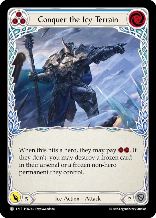 Flesh and Blood TCG: Conquer The Icy Terrain (Blue) card image