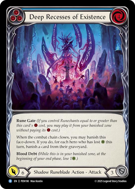 Flesh and Blood TCG: Deep Recesses Of Existence (Blue) card image