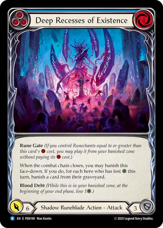 Flesh and Blood TCG: Deep Recesses Of Existence (Blue) card image