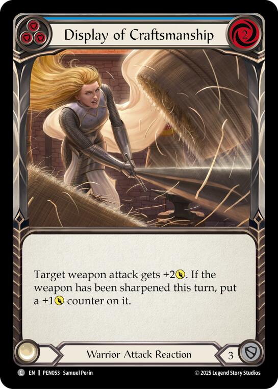 Flesh and Blood TCG: Display Of Craftsmanship (Blue) card image