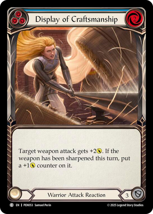 Flesh and Blood TCG: Display Of Craftsmanship (Blue) card image