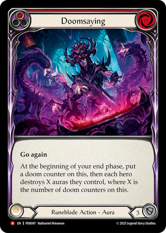 Flesh and Blood TCG: Doomsaying (Red) card image