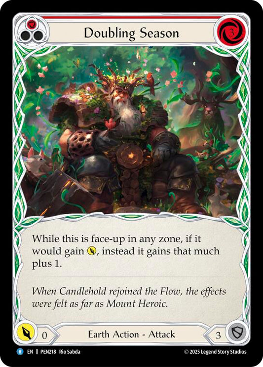 Flesh and Blood TCG: Doubling Season (Red) card image