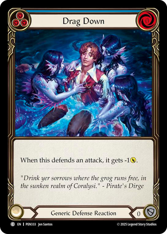 Flesh and Blood TCG: Drag Down (Blue) card image