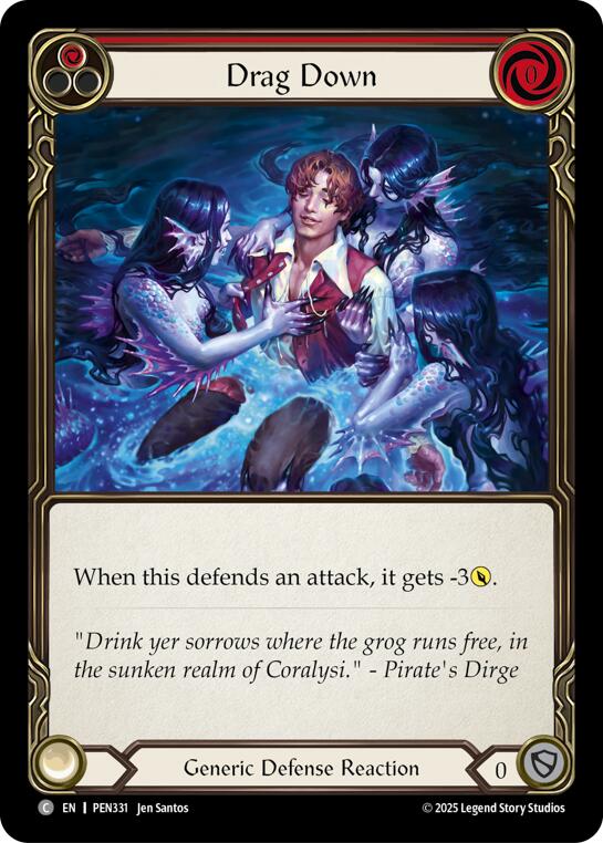 Flesh and Blood TCG: Drag Down (Red) card image