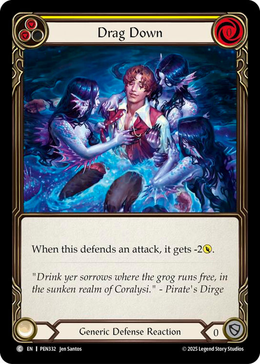 Flesh and Blood TCG: Drag Down (Yellow) card image