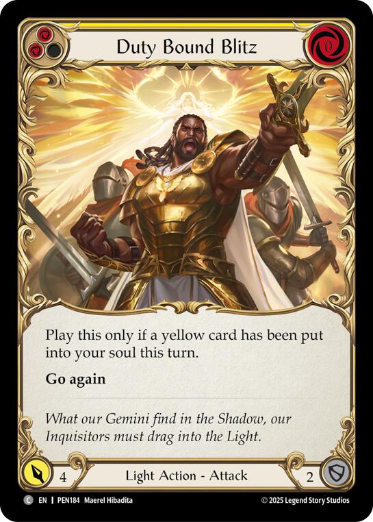 Flesh and Blood TCG: Duty Bound Blitz (Yellow) card image
