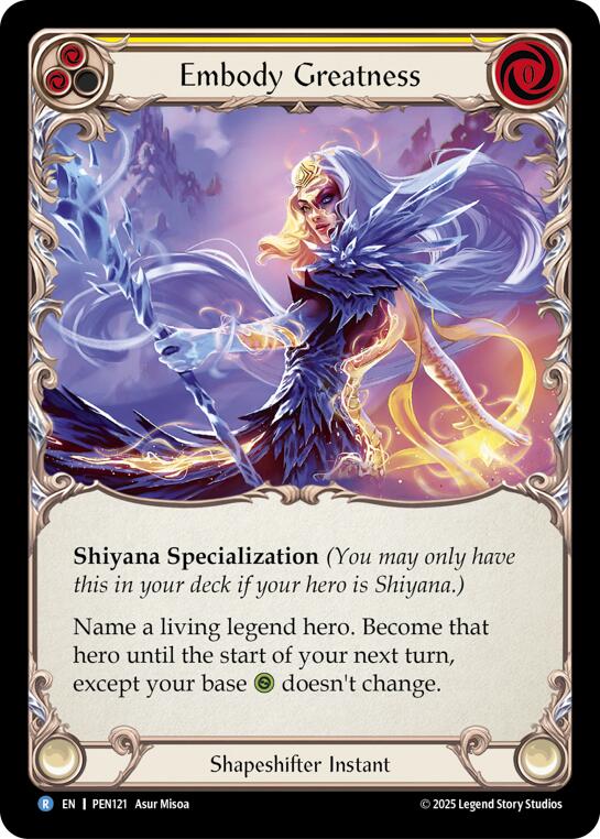 Flesh and Blood TCG: Embody Greatness (Yellow) card image