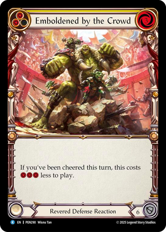 Flesh and Blood TCG: Emboldened By The Crowd (Yellow) card image