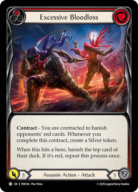 Flesh and Blood TCG: Excessive Bloodloss (Red) card image