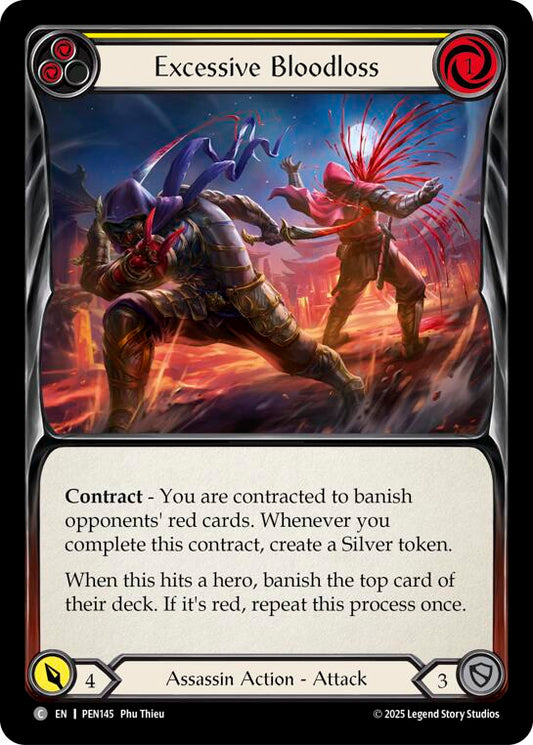 Flesh and Blood TCG: Excessive Bloodloss (Yellow) card image