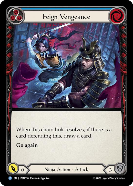 Flesh and Blood TCG: Feign Vengeance (Blue) card image