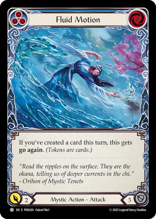 Flesh and Blood TCG: Fluid Motion (Blue) card image
