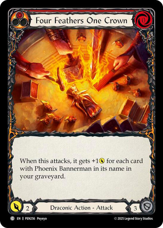 Flesh and Blood TCG: Four Feathers One Crown (Red) card image