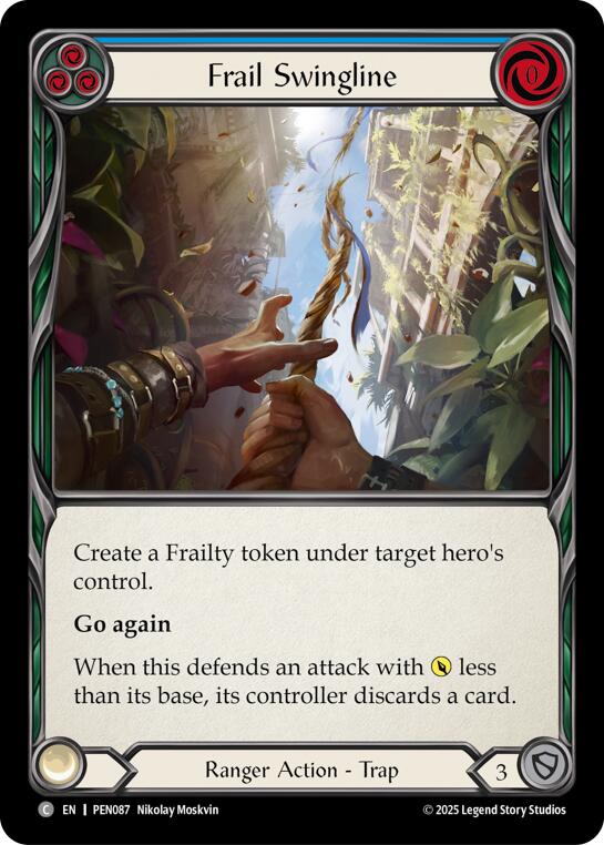 Flesh and Blood TCG: Frail Swingline (Blue) card image