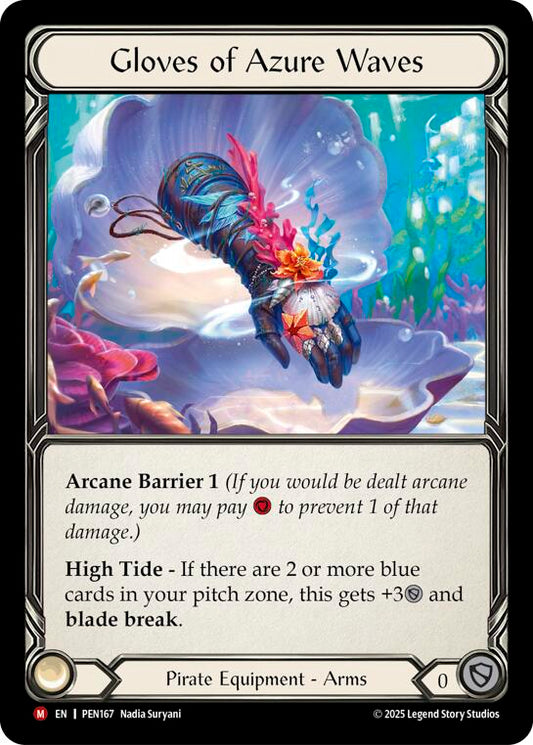 Flesh and Blood TCG: Gloves Of Azure Waves card image