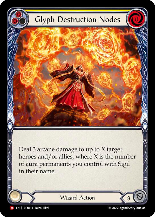 Flesh and Blood TCG: Glyph Destruction Nodes (Yellow) card image