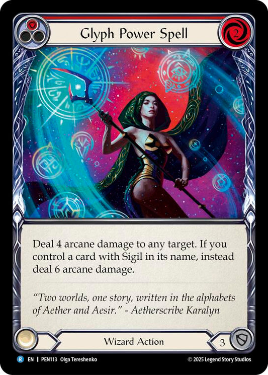 Flesh and Blood TCG: Glyph Power Spell (Red) card image