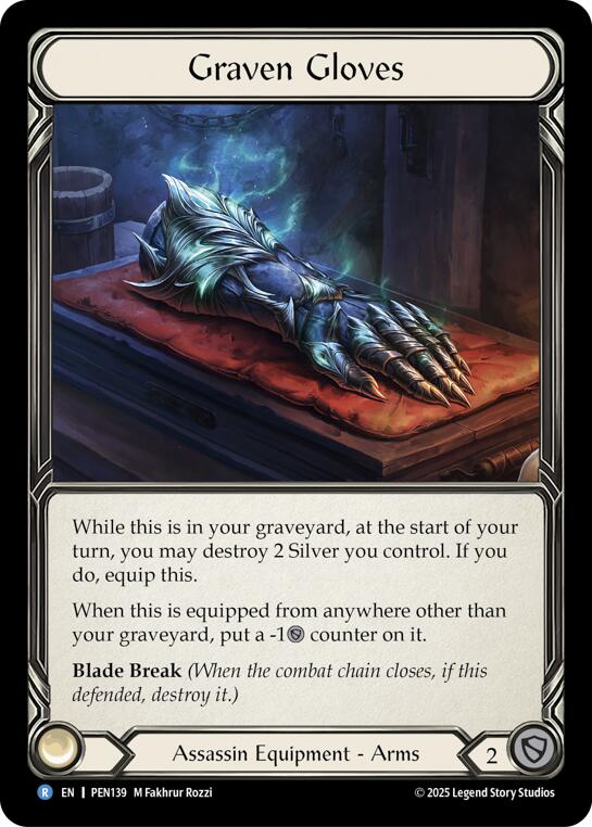 Flesh and Blood TCG: Graven Gloves card image