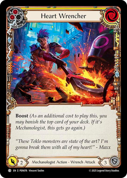 Flesh and Blood TCG: Heart Wrencher (Yellow) card image