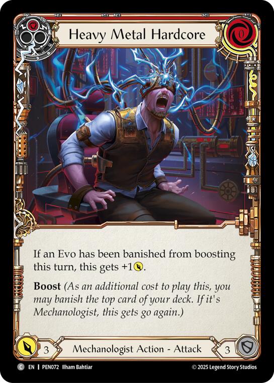 Flesh and Blood TCG: Heavy Metal Hardcore (Red) card image