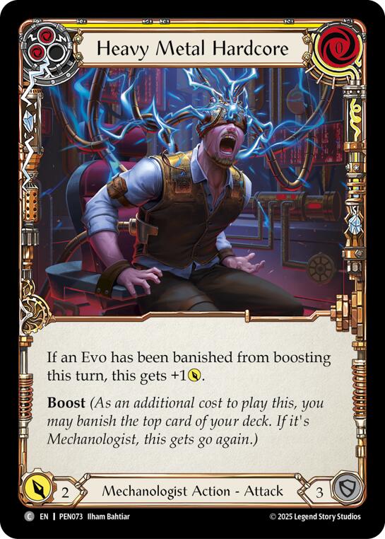 Flesh and Blood TCG: Heavy Metal Hardcore (Yellow) card image