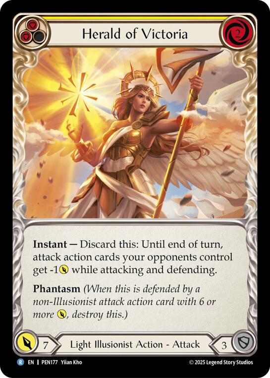 Flesh and Blood TCG: Herald Of Victoria (Yellow) card image