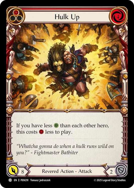Flesh and Blood TCG: Hulk Up (Red) card image