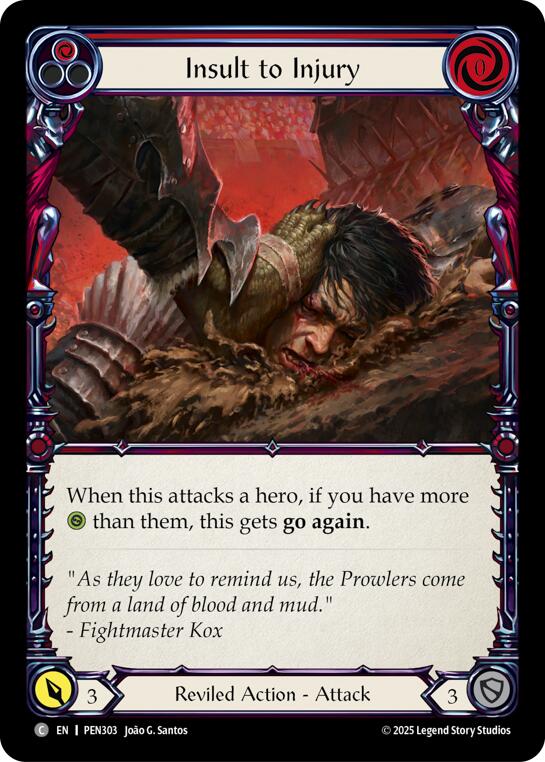 Flesh and Blood TCG: Insult To Injury (Red) card image