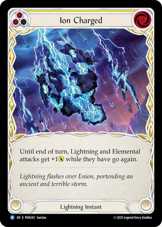 Flesh and Blood TCG: Ion Charged (Yellow) card image