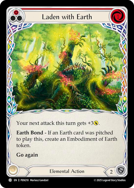 Flesh and Blood TCG: Laden With Earth (Red) card image