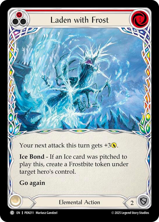 Flesh and Blood TCG: Laden With Frost (Red) card image