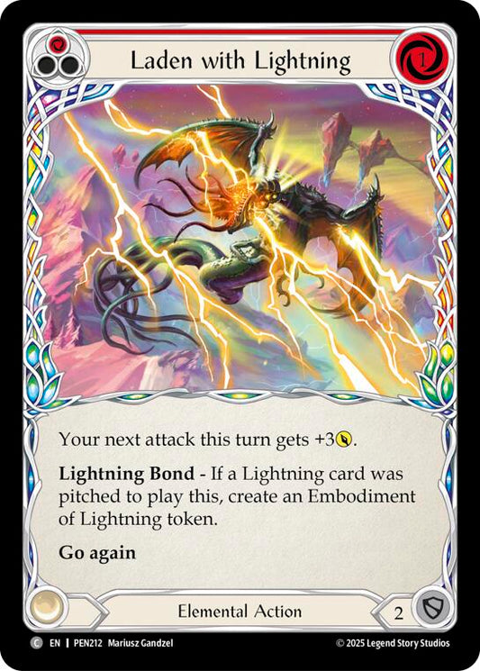 Flesh and Blood TCG: Laden With Lightning (Red) card image