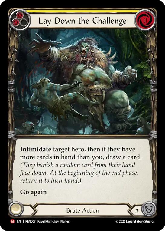 Flesh and Blood TCG: Lay Down The Challenge (Yellow) card image