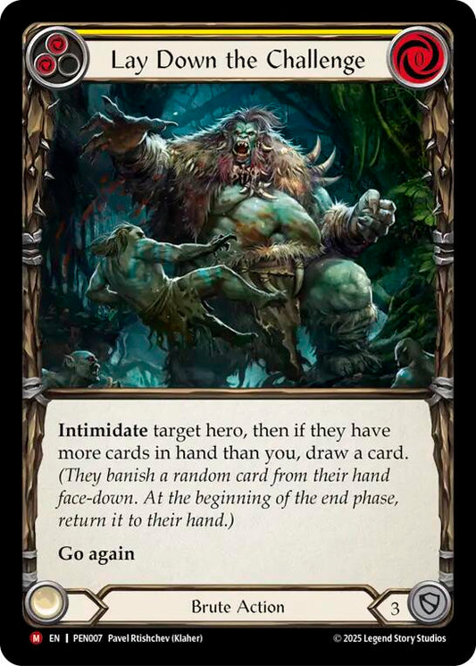 Flesh and Blood TCG: Lay Down The Challenge (Yellow) card image