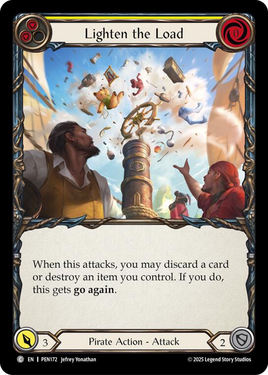 Flesh and Blood TCG: Lighten The Load (Yellow) card image