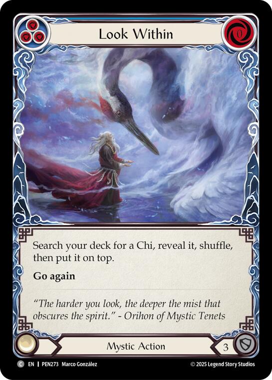 Flesh and Blood TCG: Look Within (Blue) card image