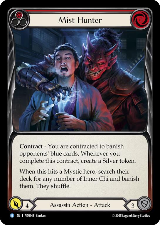 Flesh and Blood TCG: Mist Hunter (Red) card image