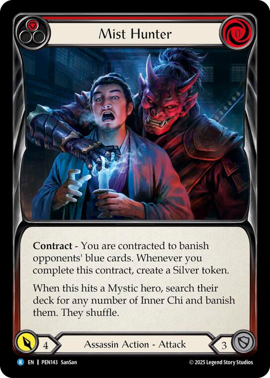 Flesh and Blood TCG: Mist Hunter (Red) card image