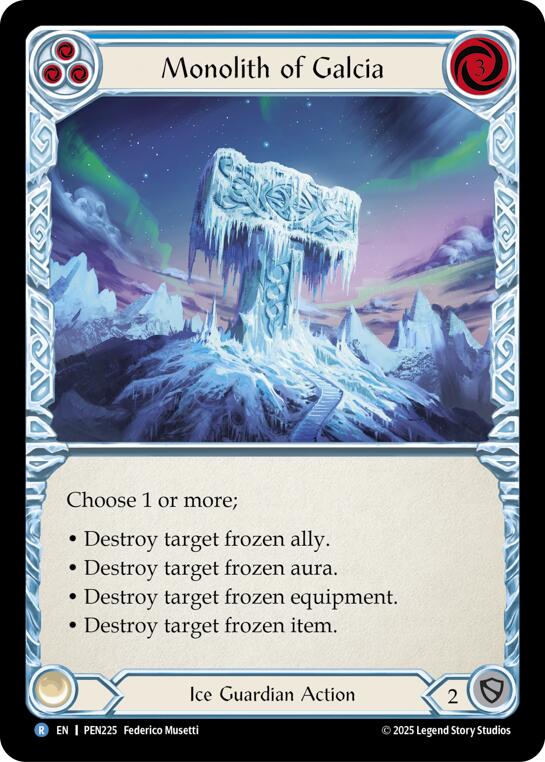 Flesh and Blood TCG: Monolith Of Galcia (Blue) card image