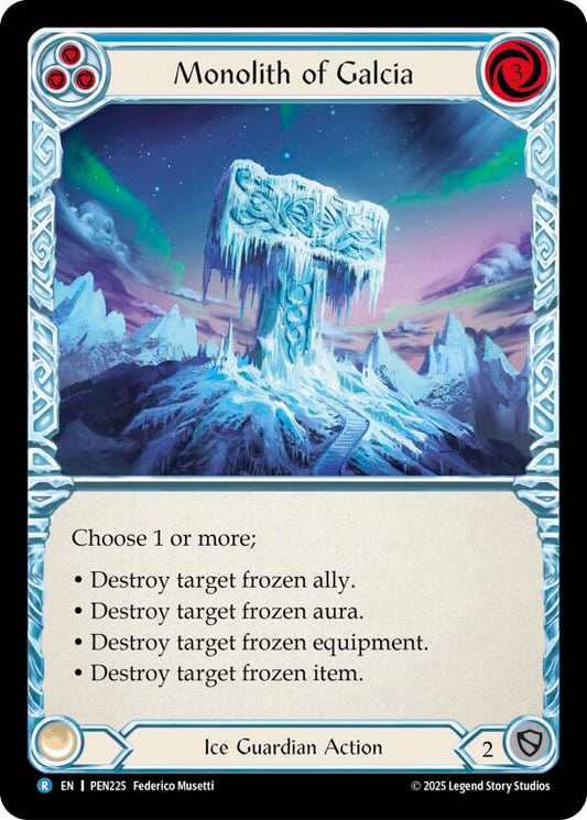 Flesh and Blood TCG: Monolith Of Galcia (Blue) card image