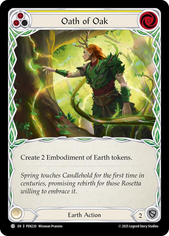 Flesh and Blood TCG: Oath Of Oak (Yellow) card image
